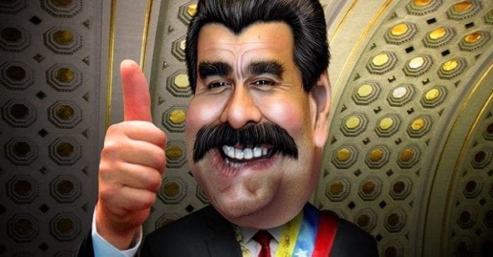 Nicolás Maduro en caricatura