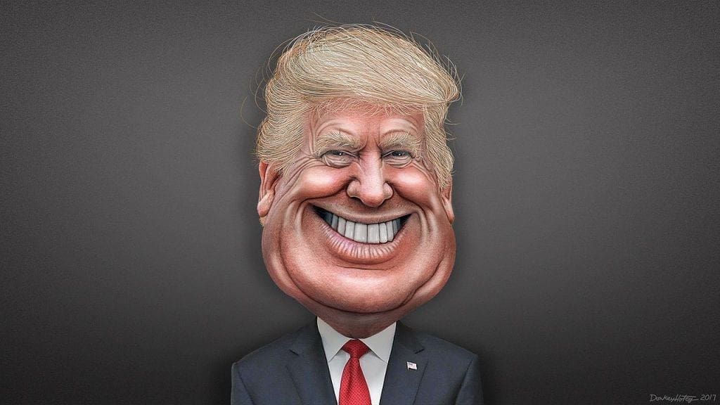 Trump caricatura
