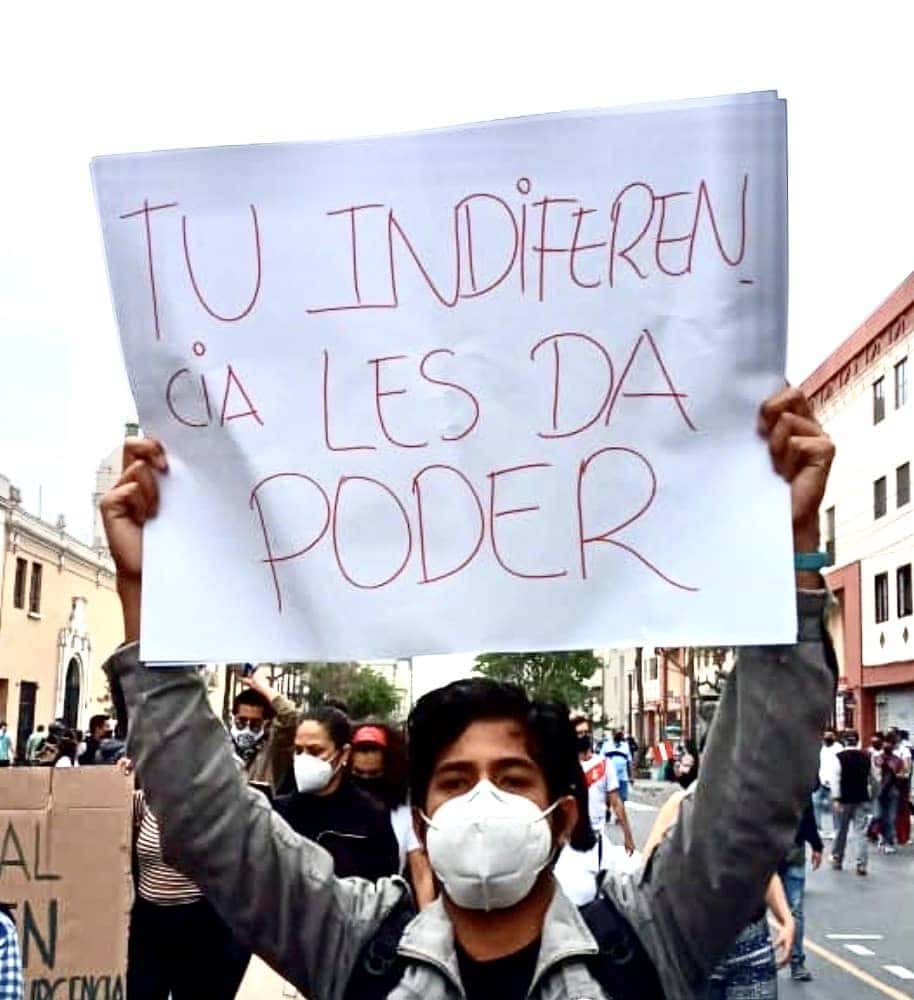 Protesta en el Perú