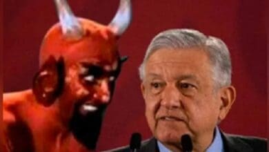 AMLO como diablo