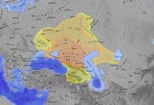 Mapa del imperio jázaro